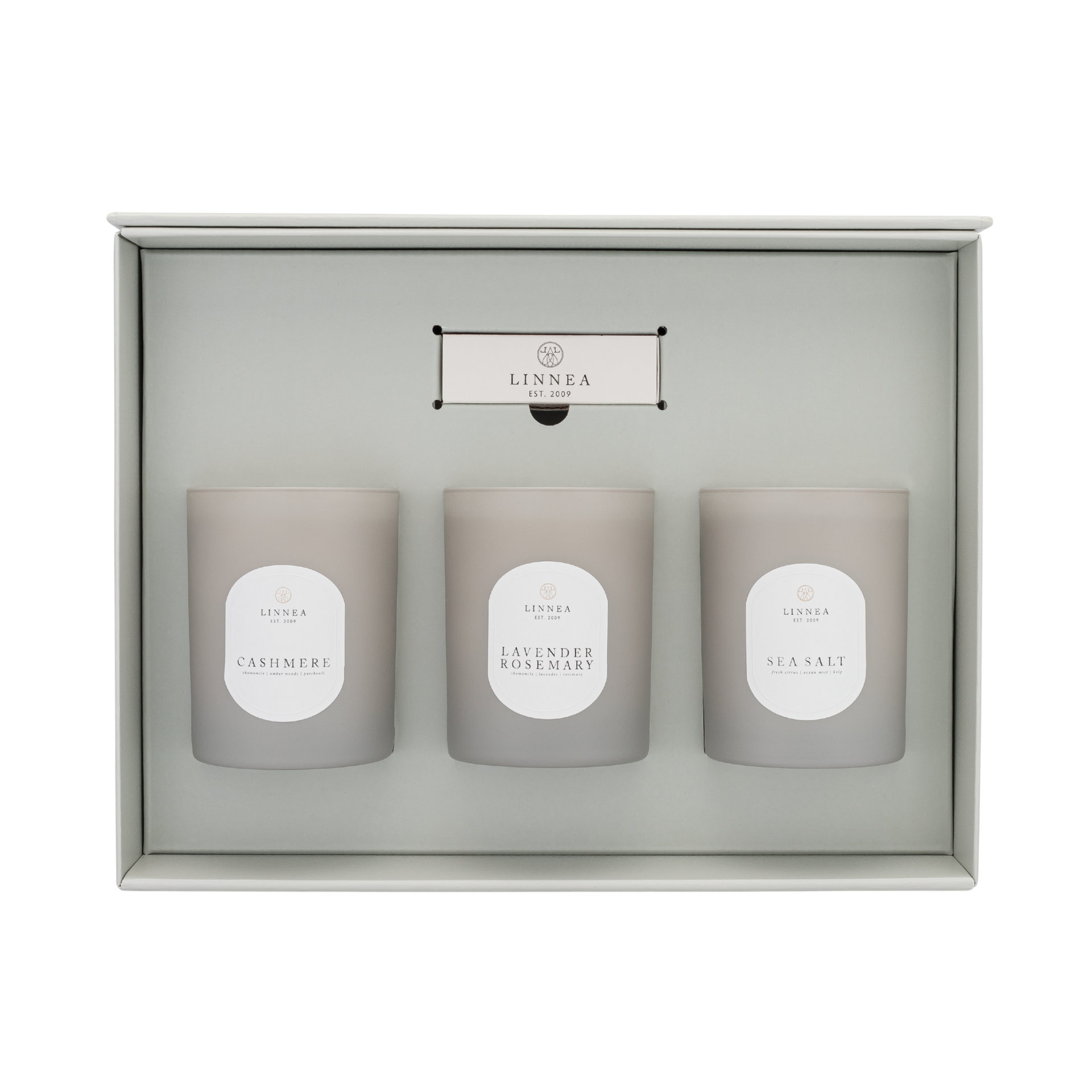 CREATE YOUR OWN GIFT SET, 3 CANDLES: SUN DAY, BANANA WILD, CRUSHED MINT
